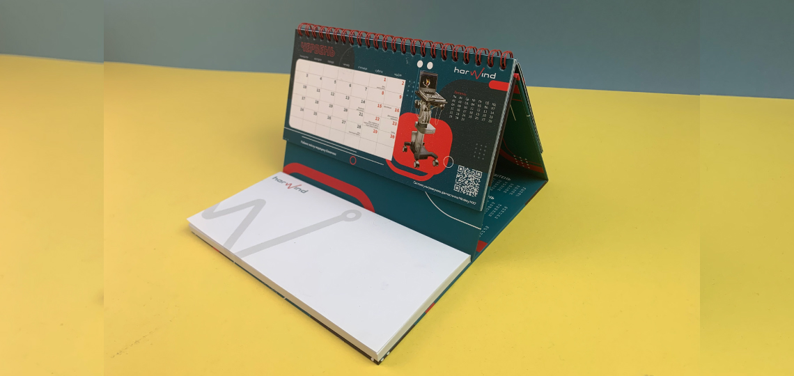 Календар будиночок з блоком для нотатків