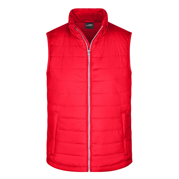 Жилет мужской стеганый James Nicholson, красный