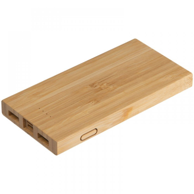 Повербанк 8000 mAh бамбуковий