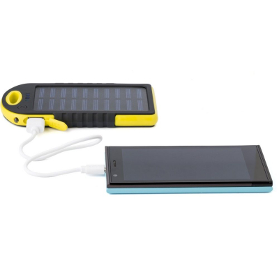 Повербанк 4000mAh, сонячна зарядка з зеленими діодами