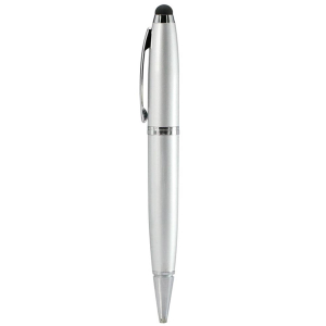 Ручка-стилус 64 Гб металева поворотна чорне чорнило