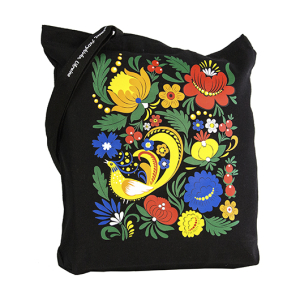 Сумка Орнамент 10, 300 г/м2, чорна